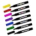 Whiteboard Marker Set by Smart for Office, 7 pack, Low-Odor, Long Life, Dry Erase, Round Wide Tip, Quick Drying, For Office, Classroom and Home, Remarkable Vivid Assorted Consistent Most Wanted Colors
