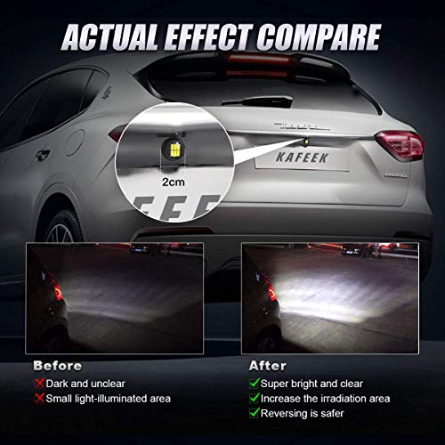 image for KAFEEK Auxiliary Reverse Light Bulb, Super Bright 3020 6LED Adjustable