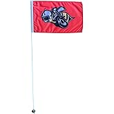 JLP 6-ft Tall 1/4 In Pole 19x12 In Flag Whip Go-Kart Off-Road Out Door Sports 4X4 ATV Glamis Sand Dunes PWC UTV Motorcycle Safety High visibility and wind resistance Bumble Bee