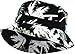 KBM-006 BLK-BLU Flag Patriotic Stars and Stripes Floral Galaxy Leaf Aztec Tropical Print Bucket Hat Summer Boonie Cap