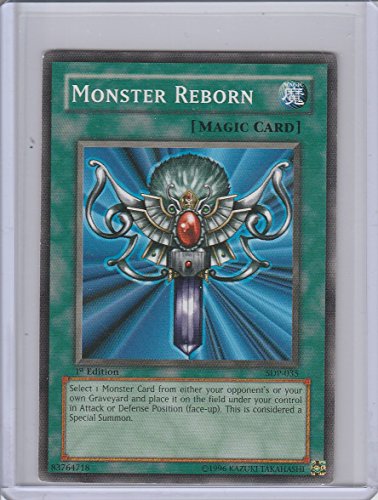 Monster Reborn 1st Edition Rare Yu-Gi-Oh #SDP-035