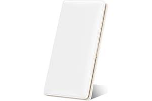 Nipichsha Womens Wallet, RFID Slim Wallets for Women, Thin Ladies Credit Card Holder Wallet, Cute Leather Bifold Clutch Billfold with 11 Card Slots & ID Window (White)