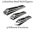 Essential Pedicure Set,6pc Gift Set.Pedicure Rasp & Foot File,Callus Remover,Specialized Nail Clipper Set,Sapphire Nail File Super Stocking Stuffers.Great Christmas, Gift Idea for Women,Men,