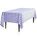LinenTablecloth 60 x 102-Inch Rectangular Tablecloth Blue & White Checker