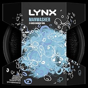 Lynx-2-Sided-Shower-Tool-with-2-Scrubbing-Options-Manwasher-Shower-Sponge-For-a-Better-Clean Lynx 2-Sided Shower Tool 1 piece