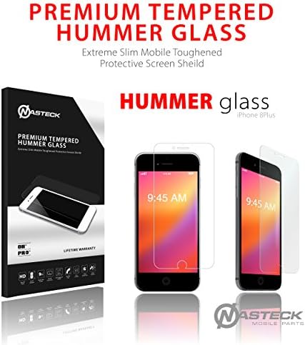iPhone 8 Plus Screen Protector High Definition Tempered Glass Film Clear Screen Protector for Apple iPhone 8 (5.5") Nasteck(5-Pack)