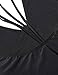 Zero City Women Monokini Swimsuits One Piece Bathing Suit Deep V Backless Black