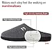 HomeIdeas Men's Coral Fleece Lining with High Density Memory Foam Classicism Slip-on Slipper (US Men's Size 9-10), Dark Gray