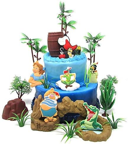 Amazon Com Peter Pan Themed Birthday Cake Topper Set Featuring
