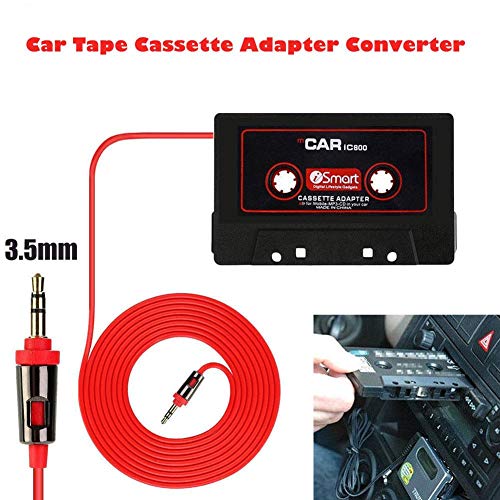 Leiyini Universal Car Audio Travel Cassette Adapter, Car Tape Cassette Adapter Converter 3.5mm Jack AUX Audio for CD Radio MP3 Magnetic Tape Player Recorder Receiver Cassette - Thumbnail 2