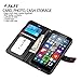 Lumia 640 XL Case, J&D [Stand View] Microsoft Lumia 640 XL Wallet Case [Slim Fit] [Stand Feature] Premium Protective Case Wallet Leather Case for Lumia 640 XL (Black) - [NOT Compatible With Lumia 640]