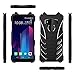 For HTC U11 Plus case,Janacy Luxury Cool Design Bat Style Premium Aluminum Metal Bumper Frame Shockproof Kickstand Case Cover Super Protective Shell For HTC U11+ Plus