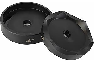 AMZCNC 4" Conduit Punch and Die for Hydraulic Knock Out Driver 3/4"-16UN Thread ((Conduit Hole Size) 4")(Actual Hole Size: 4.54")