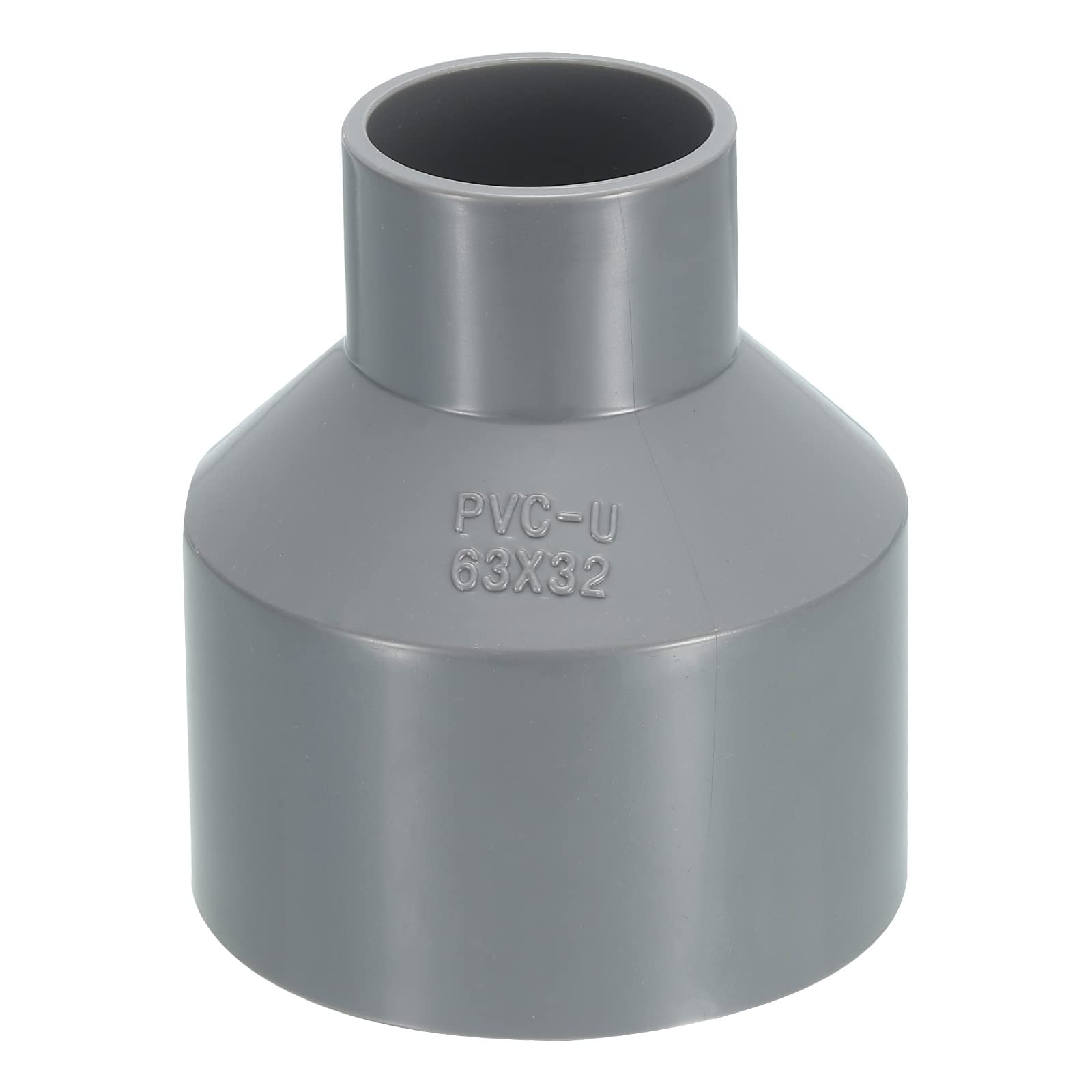 M METERXITY 1 Pack PVC Pipe Fittings - Water Pipe Increaser Reducer Connectors Adapters, Reducing Coupling Socket, Apply to Outdoor/Garden (32mm and 63mm ID)