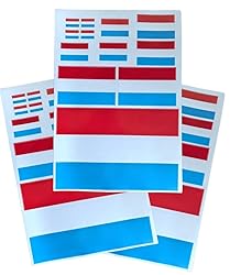 EUIOSFDC Decal in Multiple Sizes Luxembourg Flag