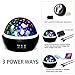 Colorful Undersea World/Star Night Light Projector for Kids, Baby Nursery Night Lamp 8 Colors Rotating Lights, Best for Children's Toddler's Gift to Stimulate Curiosity and Imagination Black