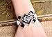 Top Plaza Womens Casual Elegant Silver Tone Rhombus Face Bangle Cuff Bracelet Dress Quartz Watch