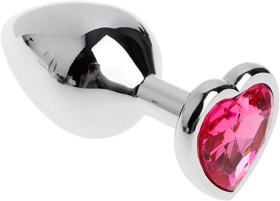Eyessssty 1Pc Stainless Steel Amal Plug Heart Shape Six-Toys for Men Women