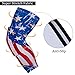 RoryTory Padded Compression Leg Sleeves Basketball Knee Pads Brace Support for Football Volleyball Baseball Soccer Tennis Sports Protection Men Women Adults - (1 Pair) Medium Size | USA American Flag