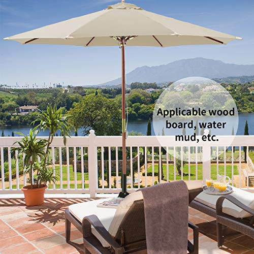 Deck Mount Umbrella Holder, Outdoor Umbrella Base Stand for Decks