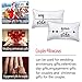 DasyFly My Side and Your Side Couples Pillowcases,His Hers Cute Pillow Case,Funny Couples Gifts for Anniversary,Wedding, Engagement,V-Day,Chirstmas.His and Hers Gifts for Couples
