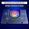 KLIM-Nova-Laptop-Cooling-Stand-with-RGB-backlighting-11-19-Gaming-Laptop-Cooling-Pad-For-Desk-USB-Powered-Fan-with-metal-grid-Stable-And-Silent-Compatible-Mac-And-PS4-NEW-2021 KLIM Nova + Laptop Cooling Stand with RGB backlighting + 11" - 19" + Gaming Laptop Cooling Pad For Desk + USB Powered Fan with metal grid + Stable And Silent + Compatible Mac And PS4 + NEW 2022
