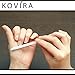 Kovira Glass Nail Files with Case (Pack of 5) - Long Lasting Double Sided Glass File - Manicure/Pedicure Set for Natural Nails and False Nails - Professional Crystal File