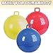 36” Knobby Bounce Balls with Handle by ArtCreativity- 7 Vibrant colors to choose - Highest Quality - Improve Coordination & Balance - Pump Included - Best Hopper Ball for tall Kids & Adults