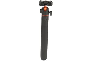 Hamwesh Phone Tripod, 360 Degree Ball Head Cold Shoe Port 1/4 Inch Screw Extendable Selfie Stick Tripod, Aluminum Alloy Cell 
