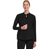 Healing Hands Women's Scrub Jacket, Zip-Up Front with 2-Way Stretch Comfort & Big Kangaroo Pockets 5038
