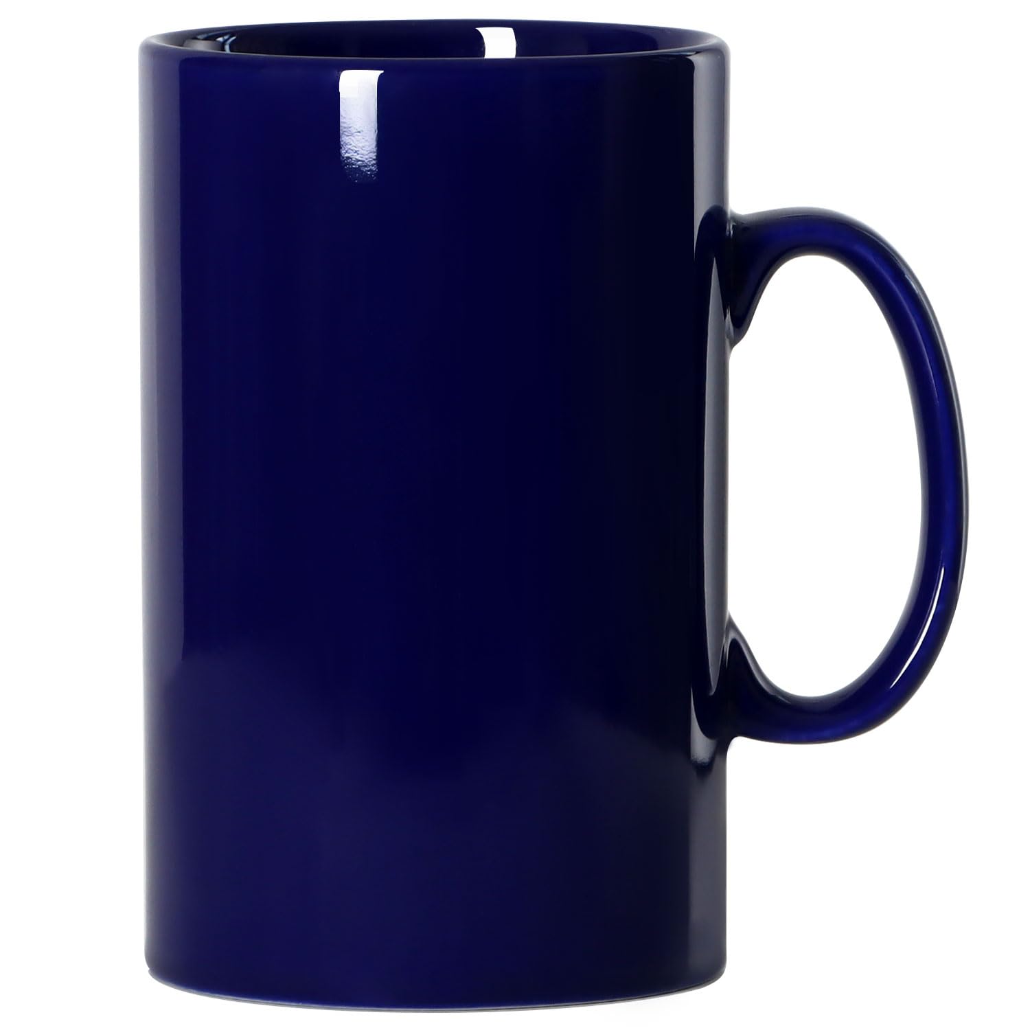 Smilatte 28 OZ/800ml Extra Large Ceramic Coffee Mug, Tall Giant Mug Jumbo Super Big Porcelain Tea Cup with Handle for Men, Blue
