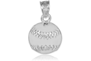 CLADDAGH GOLD Baseball/Softball Sterling Silver Sports Charm Pendant