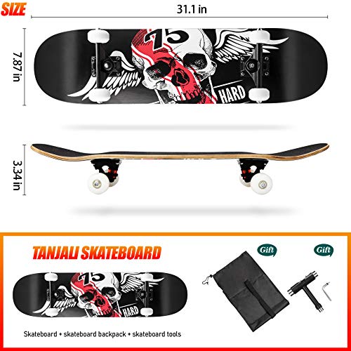 TANJILI Complete Skateboard,31\