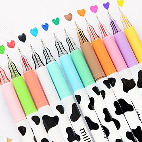 Lovef Smart Color Art - 12 Color Premium Gel Pen Set Assorted Color For Coloring, Kids, Sketching, Painting, Drawing, Writing &amp; Custom Artistic Creations!