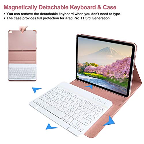 iPad Air 4 Keyboard Case (10.9inch, 2020) Support Pencil Wireless Charging Detachable