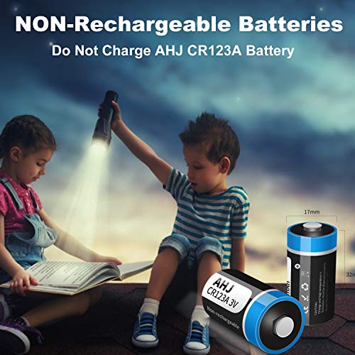 CR123A 3V Lithium Batteries, 20 Pack 1600mAh CR123 CR17345 Battery with 10-Year Shelf Life PTC Protection for Flashlight Camera Toys Alarm System Microphones (NON-RECHARGEABLE, NOT for Arlo Camera)