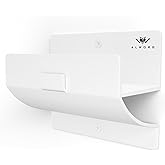 White Ladder Hooks for Garage Wall - Step Ladder Holder Wall Mount - Step Stool Garage Wall Hanger