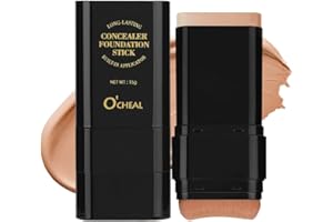 O'CHEAL Face Foundation Contour Stick Long-wear Lightweight Brighten Stick Blemish Contouring Face Concealer Beauty Makeup 04#WHEAT