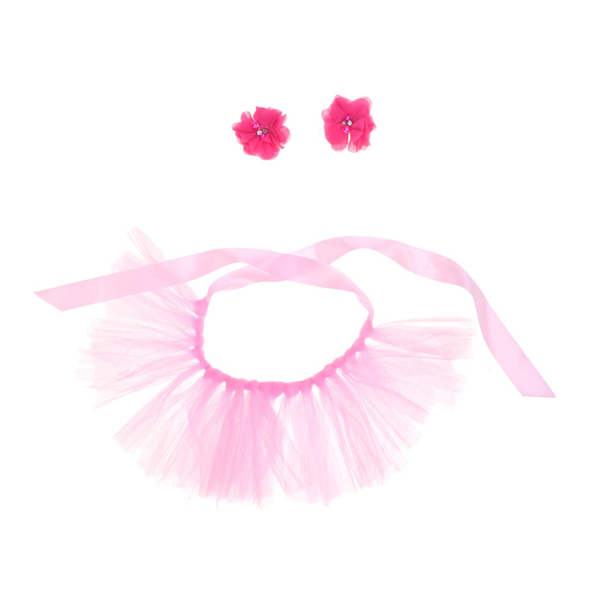 POPETPOP Dog Tutu-Dog Ballerina Costume Puppy Cat Princess Tutu Dress with Headwear Halloween Party Skirts Clothes Costume Apparel-Pink