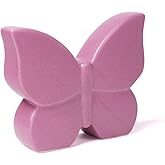 NENBOLEC Butterfly Decor Statue Animal Figurine Gifts Modern Arts Ceramic Sculpture Purple 6.7 inch
