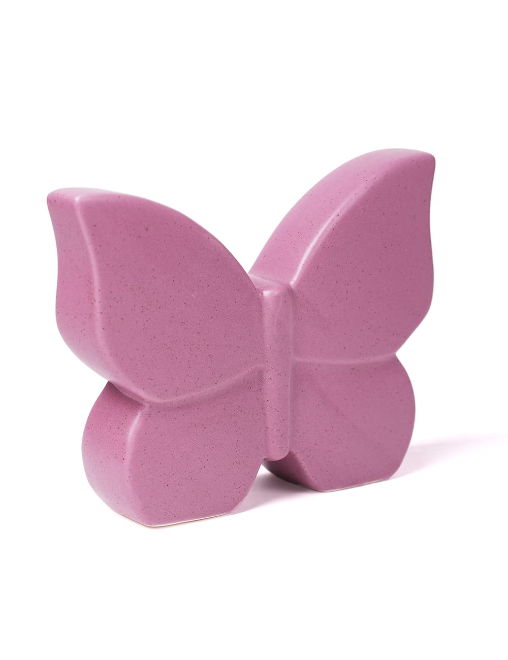 NENBOLEC Butterfly Arts Figurine Modern Sculpture Decor Animal Gifts Statue Home Ornament Table Centerpiece Crafts Ceramic Purple 17cm