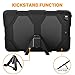 iPad 6th Generation Case - Tough Rugged Heavy Duty Shockproof Bumper Protective Armor Cover With Kickstand for Apple iPad   9.7 inch 2018, Compatiblet with iPad 5th generatio (back)