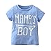Derouetkia Baby Boys Summer Mama's Boy Short Sleeve T-Shirt Tops Geometric Pants Clothes Set (18-24 Months)