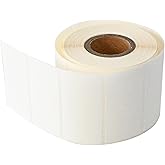 L LIKED 500 Stickers 1" x 2" White Dissolvable Food Labels for Containers -500 Labels/Roll