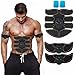 JoJoMooN Muscle Toner, Abdominal Toning Belt EMS ABS Toner Body Muscle Trainer Wireless Portable Unisex Fitness Training Gear for Abdomen/Arm/Leg Training Home Office Exercise Equipment, Black