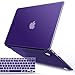 IBENZER Compatible with Old Version MacBook Air 13 Inch Case (2010-2017 Release). Models: A1466 / A1369, Plastic Hard Shell Case with Keyboard Cover for Mac Air 13, Ultra Purple, A13UAPU+1