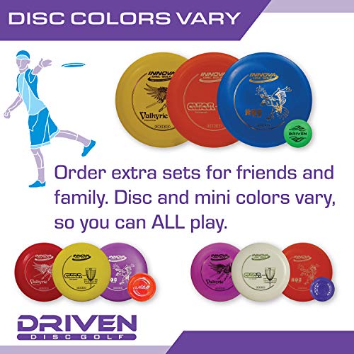 Driven Disc Golf Starter Set - 3 Disc Set with Bag - Thumbnail 7