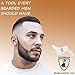 Beard Shaping Tool Or Template, Clear Shaper , Beard Shaping & Styling Tool with inbuilt comb for perfect line up & edging, use with a beard trimmer or razor to style your beard by SUPERBEARD