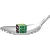 Cuberspeed World's Smallest 0.4 inches Mini Cube lab Mini 3x3 1.0cm Speed Cube 3x3 Tiny 1cm Cube Blue Puzzle Game Toys for Kids Adult