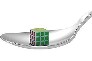 Cuberspeed World's Smallest 0.4 inches Mini Cube lab Mini 3x3 1.0cm Speed Cube 3x3 Tiny 1cm Cube Blue Puzzle Game Toys for Kids Adult